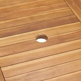  Vrtni set za objed 9 pcs Smeđa Čvrsto teak drvo - Pravokutno 8 sjedala | shoptok.hr