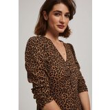 Marisse Brown Leopard Print Midi Dress | Eponuda.ba