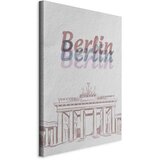  Slika - Berlin in Watercolours (1 Part) Vertical 60x90 Na talijanskom platnu | shoptok.hr