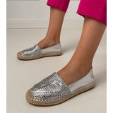 Gemre Silver perforated espadrilles on a platform Zelvira Cijene