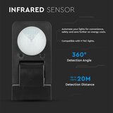  spoljni infracrveni senzor pokreta 360° 1000W/230V IP65 crni | Eponuda.com
