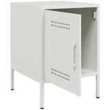 vidaXL Nočna omarica bela 36x39x50,5 cm jeklo | Shoptok.si