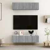 vidaXL Stenska TV omarica 4 kosi siva sonoma 60x30x30 inženirski les Cene