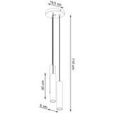  Obesna svetilka LAGOS 3P bela, (21348181) | Shoptok.si