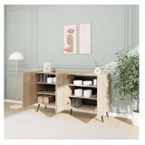 Hanah home Konzolni sto Kns-740-Ff-2, 180x100x43 cm, Hrast | Eponuda.ba