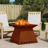  Kamin Smeđa 60 x 60 x 50 cm Čelik otporan na vremenske uvjete | shoptok.hr
