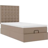 vidaXL okvir kreveta s madracem cappuccina 90x200cm umjetna koža | shoptok.hr