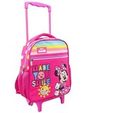 Luna Mini miška Roza nahrbtnik za vrtec na kolesih 27x10x31cm | Shoptok.si