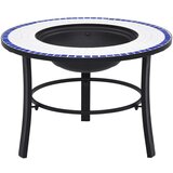 vidaXL Kurišče z mozaikom modro in belo 68 cm keramika, (20693398) | Shoptok.si
