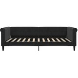  Dnevni krevet s madracem crni 100 x 200 cm baršunasti | shoptok.hr