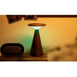 Gingko LED stolna lampa u tamnoj prirodnoj boji s drvenim sjenilom (visina 21 cm) Sylva – | shoptok.hr