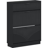  Ormar za cipele HOORN 78 x 24 x 100 cm Konstruirano drvo Crna | shoptok.hr