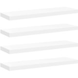  Plutajuće zidne police 4 kom bijele 80 x 23,5 x 3,8 cm MDF | shoptok.hr