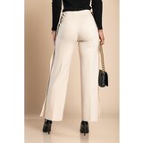 Fenzy Elegantne Hlače Z Gumbi, Krem | Shoptok.si