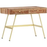 vidaXL Pisalna miza s predali 100x55x75 cm trden palisander Cene