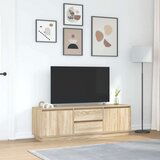 vidaXL TV ormarić s LED svjetlima boja hrasta sonome 160,5x41x50 cm | shoptok.hr