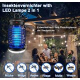 WUEAOA 4200 v električni uničevalec insektov z 3 m kablom in led svetilko odprta embalaža | Shoptok.si