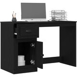  Stol s pohranom Crni hrast 50x115x75 cm Obrađeno drvo | shoptok.hr