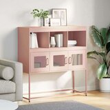 vidaXL Komoda roza 100,5x39x107 cm hladno valjano jeklo | Shoptok.si