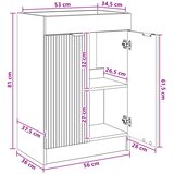  ispod umivaonika Crna 56 x 37,5 x 81 cm | shoptok.hr