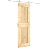  Klizna vrata 70 x 210 cm Čvrsta borovina (neobrađena) | shoptok.hr
