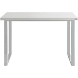 Hom`in pisalna miza kovina, leseni material bela, visoki sijaj | Shoptok.si