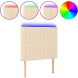  The Living Store LED posteljno vzglavje krem 80x5x118/128 cm blago - LED Vzglavje, (21452104) | Shoptok.si