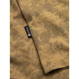 Ombre Men's patterned cotton short-sleeved T-shirt - olive | Shoptok.si