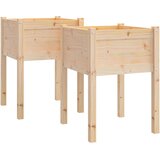  Vrtne sadilice 2 kom 50 x 50 x 70 cm od masivne borovine | shoptok.hr