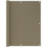 vidaXL Balkonski zastor smeđe-sivi 120 x 600 cm HDPE - Sivo-smeđa 120 x 600 cm Cijene