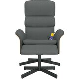  Masažni naslonjač od tkanine s osloncem za noge tamnosivi | shoptok.hr