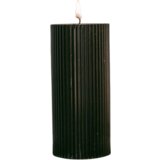 Eulenschnitt Stebričasta sveča z rebrasto površino - velika - črna Cene