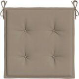  Jastuci za vrtne stolice 6 kom smeđesivi 50x50x4 cm od tkanine | Eponuda.com
