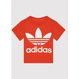 Adidas Majica Trefoil HE2189 Rdeča Regular Fit