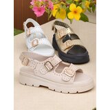 Resti Women's Thick Sole Sandals with Rhinestones Rocky Chic | Shoptok.si