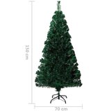 vidaXL Umjetno božićno drvce sa stalkom zeleno 150 cm optička vlakna | shoptok.hr