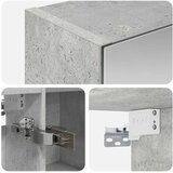  Kupaonski ormar s ogledalom Betonski sivi 70 x 14,5 x 70 cm | shoptok.hr