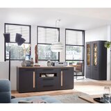 Hom`in komoda, barve grafita, barve hrasta | Shoptok.si