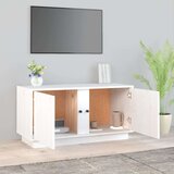 TV ormarić bijeli 80 x 35 x 40 5 cm od masivne borovine | shoptok.hr