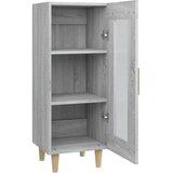 vidaXL Komoda siva sonoma 34,5x34x90 cm konstruiran les | Shoptok.si