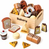  Drveni set pekarskih proizvoda za igru 10u1 - BAKY | Shoptok.si