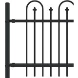  Ograda sa šiljkom i lukom Crna 200 x 130 cm | shoptok.hr