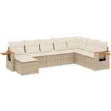 Maison Chic Seti vrtnega pohištva - Vrtna garnitura - Vrtni pohištvo set 8-delna z blazinami bež poli ratan, (21801071) | Shoptok.si