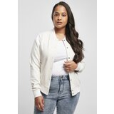 Urban Classics Women's College Sweat Jacket Light Grey/White | Shoptok.si