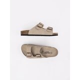 GOODIN Women's leather flip-flops beige | shoptok.hr