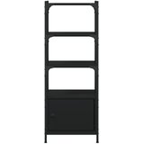  Regal za knjige 3 razine crni 41x30x109,5 cm konstruirano drvo | Eponuda.ba