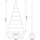  Metalna božićna jelka KUOPIO 180 cm Čelik s praškastim premazom - 180 cm Bijela bez LED svjetala | shoptok.hr