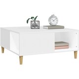  Stolić za kavu bijeli 80 x 80 x 36,5 cm od konstruiranog drva | shoptok.hr