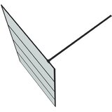 Pregrada za tuš crna 115 x 195 cm s mutnim staklom ESG | Eponuda.ba