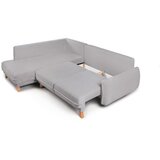 Bonami Selection Svijetlo siva sklopiva/s prostorom za odlaganje kutna garnitura od samta (s desnim kutom/u obliku slova L) Tori – | shoptok.hr